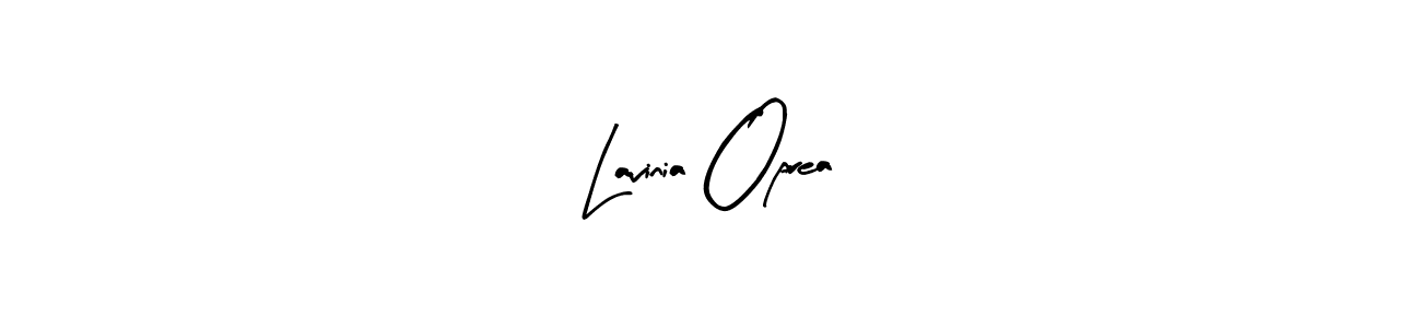 Arty Signature is a professional signature style that is perfect for those who want to add a touch of class to their signature. It is also a great choice for those who want to make their signature more unique. Get Lavinia Oprea name to fancy signature for free. Lavinia Oprea signature style 8 images and pictures png