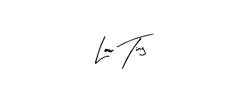 Design your own signature with our free online signature maker. With this signature software, you can create a handwritten (Arty Signature) signature for name Law Ting. Law Ting signature style 8 images and pictures png