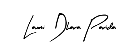 A modern signature idea for name Laxmi Dhara Parida using Arty Signature font. Clean strokes and elegant curves make it stand out instantly. Laxmi Dhara Parida signature style 8 images and pictures png