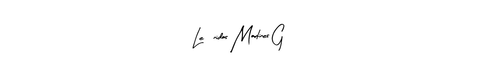 Make a beautiful signature design for name Leónidas Martines G. With this signature (Arty Signature) style, you can create a handwritten signature for free. Leónidas Martines G signature style 8 images and pictures png