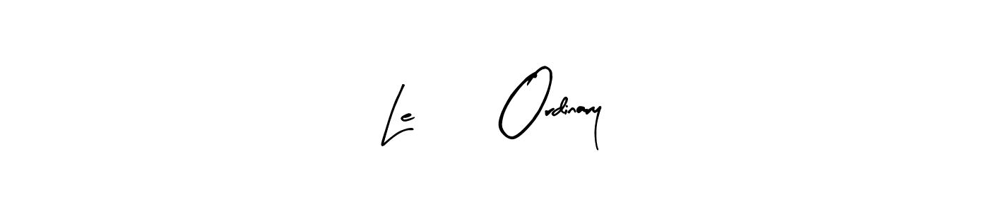 if you are searching for the best signature style for your name Le 50 Ordinary. so please give up your signature search. here we have designed multiple signature styles  using Arty Signature. Le 50 Ordinary signature style 8 images and pictures png