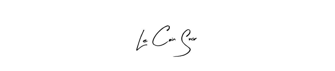 Design your own signature with our free online signature maker. With this signature software, you can create a handwritten (Arty Signature) signature for name Le Coin Sucré. Le Coin Sucré signature style 8 images and pictures png