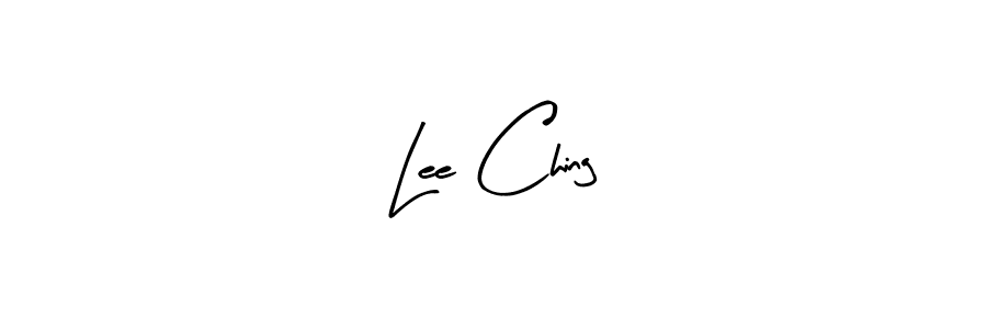 How to make Lee Ching name signature. Use Arty Signature style for creating short signs online. This is the latest handwritten sign. Lee Ching signature style 8 images and pictures png