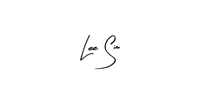 Design your own signature with our free online signature maker. With this signature software, you can create a handwritten (Arty Signature) signature for name Lee Sim. Lee Sim signature style 8 images and pictures png