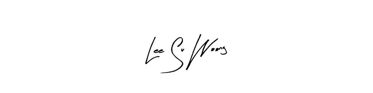 How to make Lee Su Woong name signature. Use Arty Signature style for creating short signs online. This is the latest handwritten sign. Lee Su Woong signature style 8 images and pictures png