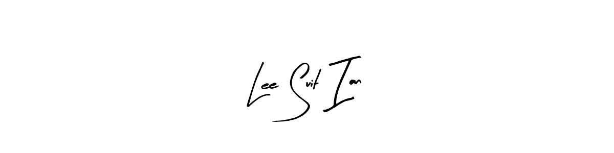 How to make Lee Suit Ian name signature. Use Arty Signature style for creating short signs online. This is the latest handwritten sign. Lee Suit Ian signature style 8 images and pictures png