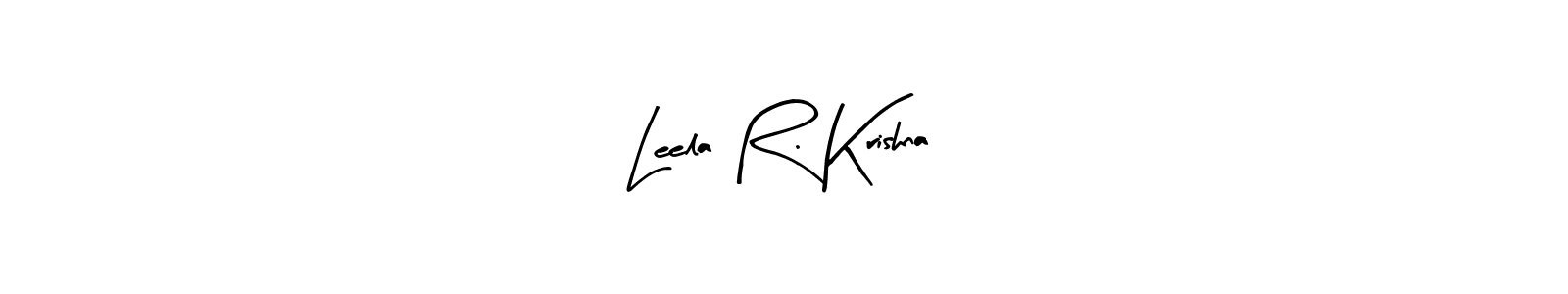 Also we have Leela R. Krishna name is the best signature style. Create professional handwritten signature collection using Arty Signature autograph style. Leela R. Krishna signature style 8 images and pictures png