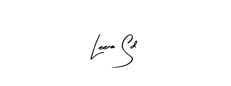 Make a beautiful signature design for name Leena Sd. With this signature (Arty Signature) style, you can create a handwritten signature for free. Leena Sd signature style 8 images and pictures png