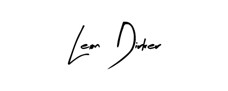 The Arty Signature signature style provides a bold statement for name Leon Dirker. Designed for business owners, executives, and leaders. Leon Dirker signature style 8 images and pictures png