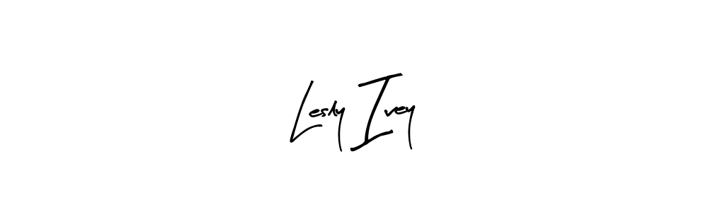 How to make Lesly Ivey name signature. Use Arty Signature style for creating short signs online. This is the latest handwritten sign. Lesly Ivey signature style 8 images and pictures png