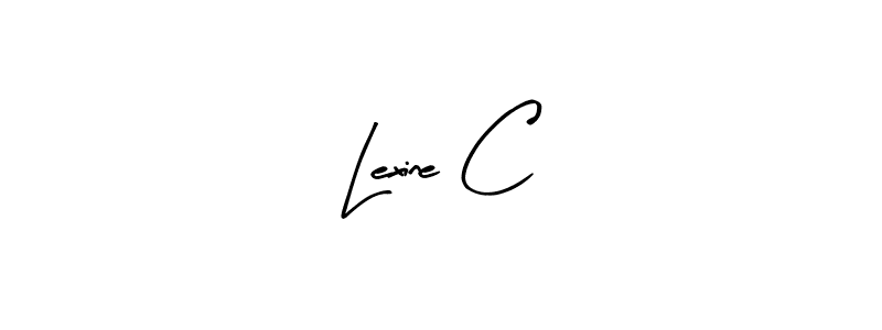 Also You can easily find your signature by using the search form. We will create Lexine C name handwritten signature images for you free of cost using Arty Signature sign style. Lexine C signature style 8 images and pictures png