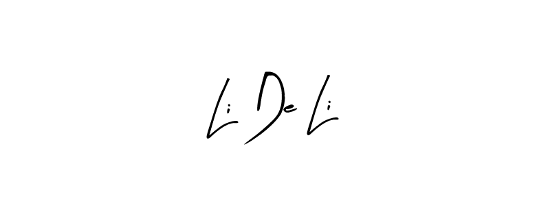 How to make Li De Li name signature. Use Arty Signature style for creating short signs online. This is the latest handwritten sign. Li De Li signature style 8 images and pictures png