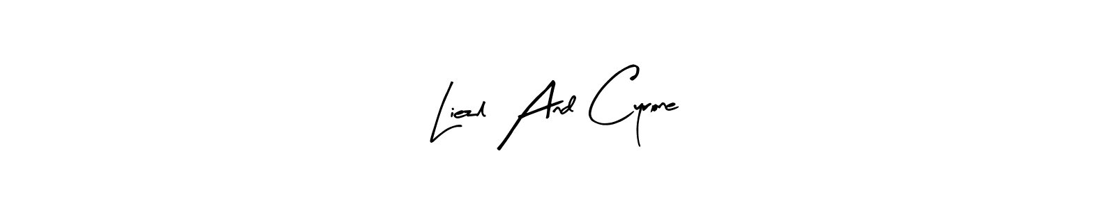 Make a beautiful signature design for name Liezl And Cyrone. With this signature (Arty Signature) style, you can create a handwritten signature for free. Liezl And Cyrone signature style 8 images and pictures png