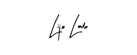 The Arty Signature font transforms the name Lijo Lalu into an executive sign with sharp precision and distinguished character. Lijo Lalu signature style 8 images and pictures png