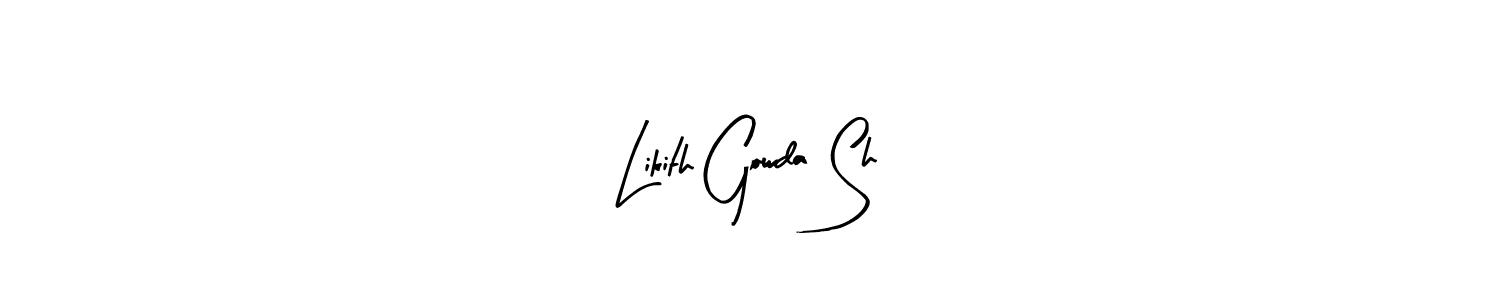 You should practise on your own different ways (Arty Signature) to write your name (Likith Gowda Sh) in signature. don't let someone else do it for you. Likith Gowda Sh signature style 8 images and pictures png