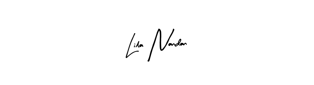 The best way (Arty Signature) to make a short signature is to pick only two or three words in your name. The name Lila Nandan include a total of six letters. For converting this name. Lila Nandan signature style 8 images and pictures png