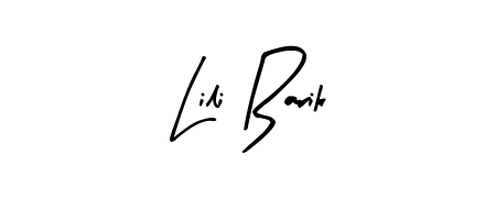 Quickly download Lili Barik name signature in high-resolution PNG using Arty Signature style. Ready to insert into PDFs and online applications. Lili Barik signature style 8 images and pictures png