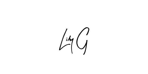 Use a signature maker to create a handwritten signature online. With this signature software, you can design (Arty Signature) your own signature for name Lily G. Lily G signature style 8 images and pictures png