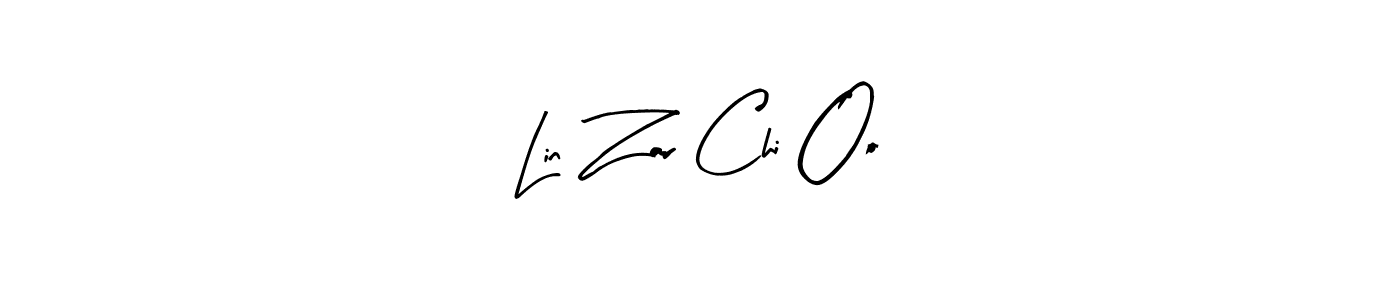 How to make Lin Zar Chi Oo name signature. Use Arty Signature style for creating short signs online. This is the latest handwritten sign. Lin Zar Chi Oo signature style 8 images and pictures png