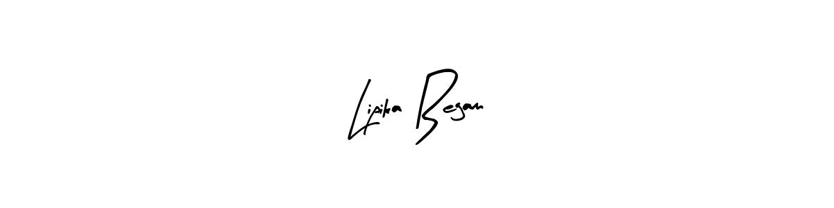 How to make Lipika Begam name signature. Use Arty Signature style for creating short signs online. This is the latest handwritten sign. Lipika Begam signature style 8 images and pictures png