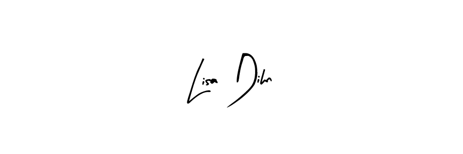How to make Lisa Dihn name signature. Use Arty Signature style for creating short signs online. This is the latest handwritten sign. Lisa Dihn signature style 8 images and pictures png