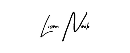 Lisan Naik stylish signature style. Best Handwritten Sign (Arty Signature) for my name. Handwritten Signature Collection Ideas for my name Lisan Naik. Lisan Naik signature style 8 images and pictures png
