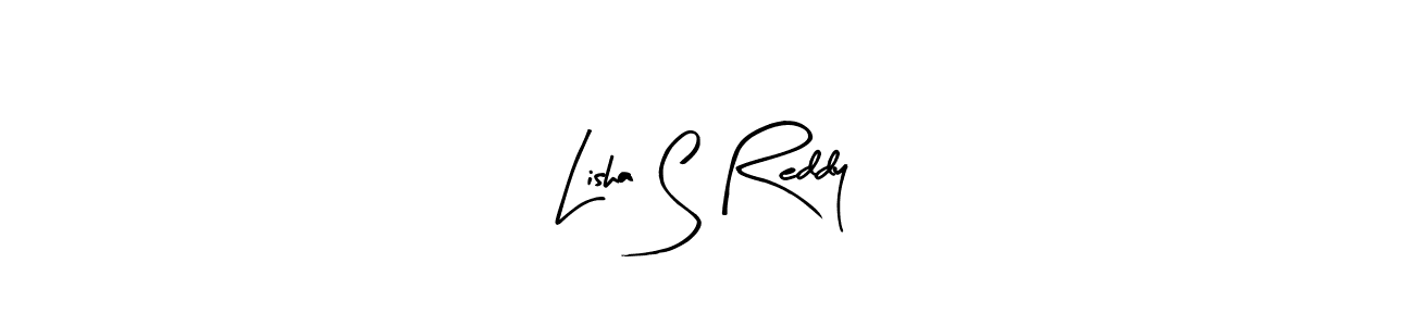 The best way (Arty Signature) to make a short signature is to pick only two or three words in your name. The name Lisha S Reddy include a total of six letters. For converting this name. Lisha S Reddy signature style 8 images and pictures png