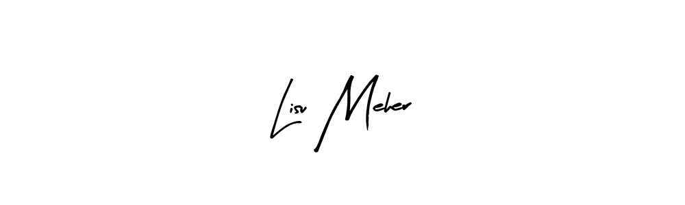 Create a beautiful signature design for name Lisu Meher. With this signature (Arty Signature) fonts, you can make a handwritten signature for free. Lisu Meher signature style 8 images and pictures png