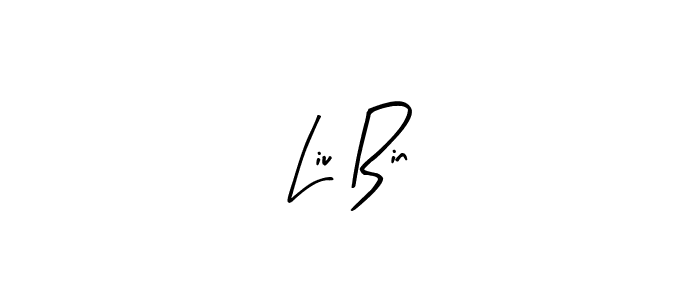 Create a beautiful signature design for name Liu Bin. With this signature (Arty Signature) fonts, you can make a handwritten signature for free. Liu Bin signature style 8 images and pictures png