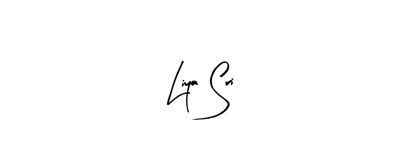 How to make Liya Sri name signature. Use Arty Signature style for creating short signs online. This is the latest handwritten sign. Liya Sri signature style 8 images and pictures png