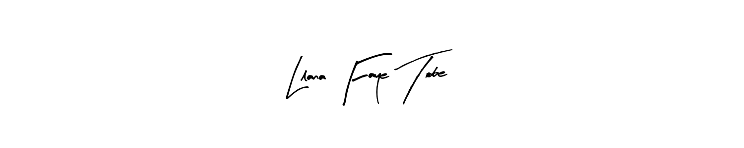 Create a beautiful signature design for name Llana Faye Tobe. With this signature (Arty Signature) fonts, you can make a handwritten signature for free. Llana Faye Tobe signature style 8 images and pictures png