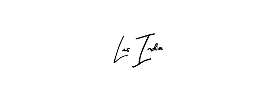 Create a beautiful signature design for name Lms India. With this signature (Arty Signature) fonts, you can make a handwritten signature for free. Lms India signature style 8 images and pictures png