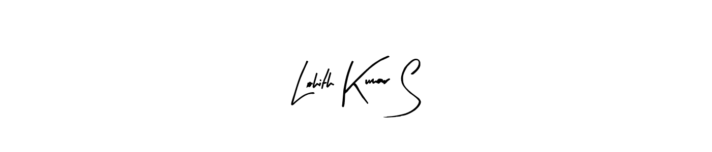 The best way (Arty Signature) to make a short signature is to pick only two or three words in your name. The name Lohith Kumar S include a total of six letters. For converting this name. Lohith Kumar S signature style 8 images and pictures png