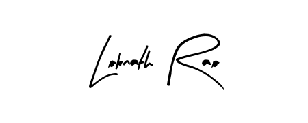 A sleek calligraphic signature for name Loknath Rao utilizing Arty Signature styling. Great for adding personal signatures to photos and art. Loknath Rao signature style 8 images and pictures png