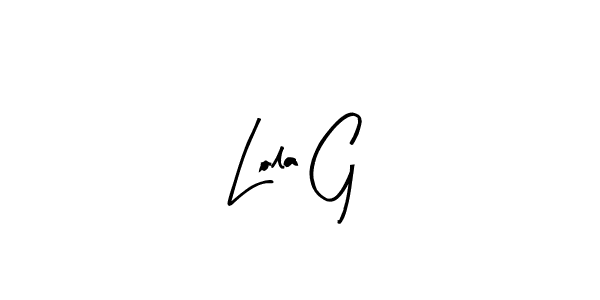 Arty Signature is a professional signature style that is perfect for those who want to add a touch of class to their signature. It is also a great choice for those who want to make their signature more unique. Get Lola G name to fancy signature for free. Lola G signature style 8 images and pictures png