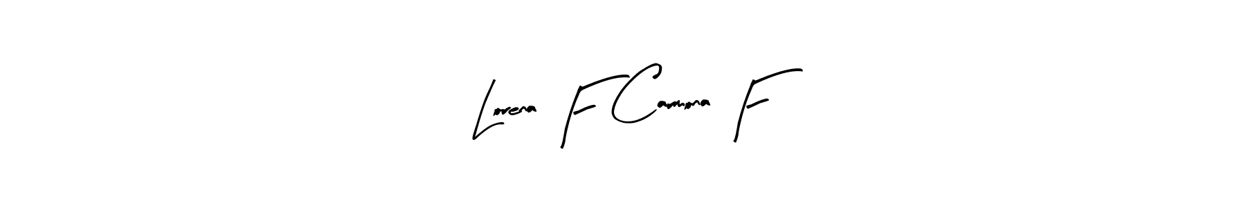 Also we have Lorena F Carmona F name is the best signature style. Create professional handwritten signature collection using Arty Signature autograph style. Lorena F Carmona F signature style 8 images and pictures png