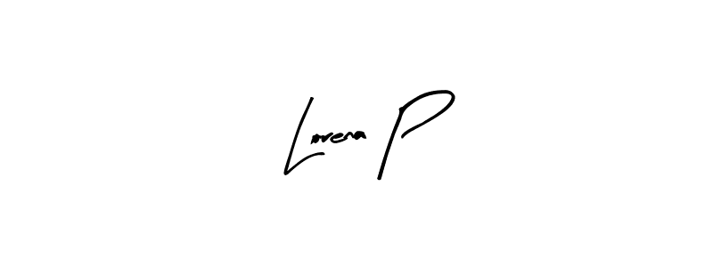 See photos of Lorena P official signature by Spectra . Check more albums & portfolios. Read reviews & check more about Arty Signature font. Lorena P signature style 8 images and pictures png