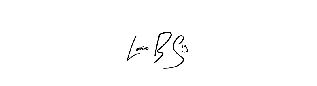 Design your own signature with our free online signature maker. With this signature software, you can create a handwritten (Arty Signature) signature for name Louie B Sig. Louie B Sig signature style 8 images and pictures png