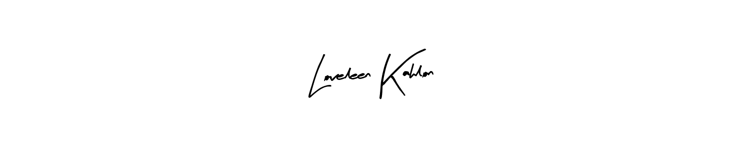 if you are searching for the best signature style for your name Loveleen Kahlon. so please give up your signature search. here we have designed multiple signature styles  using Arty Signature. Loveleen Kahlon signature style 8 images and pictures png