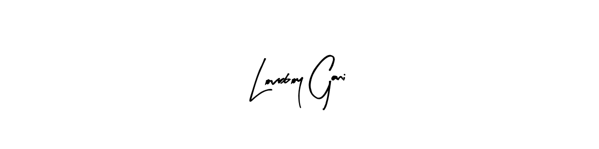 Lovrboy Gani stylish signature style. Best Handwritten Sign (Arty Signature) for my name. Handwritten Signature Collection Ideas for my name Lovrboy Gani. Lovrboy Gani signature style 8 images and pictures png