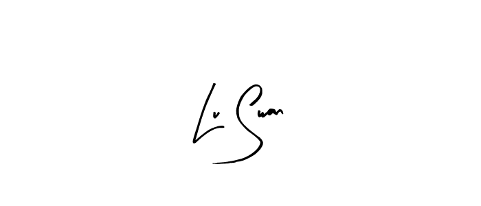 Lu Swan stylish signature style. Best Handwritten Sign (Arty Signature) for my name. Handwritten Signature Collection Ideas for my name Lu Swan. Lu Swan signature style 8 images and pictures png