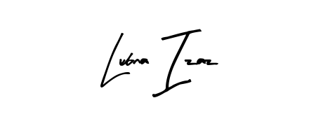 Arty Signature is a professional signature style that is perfect for those who want to add a touch of class to their signature. Get Lubna Izaz name fancy signature for free. Lubna Izaz signature style 8 images and pictures png