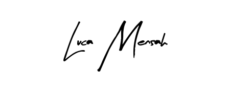 This is the best signature style for the Luca Mensah name. Also you like these signature font (Arty Signature). Mix name signature. Luca Mensah signature style 8 images and pictures png