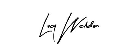 A stylish, flowing autograph style designed for name Lucy Weldon using Arty Signature typography. Perfect for digital creative projects. Lucy Weldon signature style 8 images and pictures png
