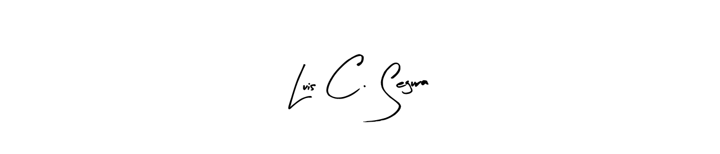 Luis C. Segura stylish signature style. Best Handwritten Sign (Arty Signature) for my name. Handwritten Signature Collection Ideas for my name Luis C. Segura. Luis C. Segura signature style 8 images and pictures png