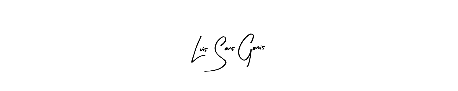 Luis Sans Gomis stylish signature style. Best Handwritten Sign (Arty Signature) for my name. Handwritten Signature Collection Ideas for my name Luis Sans Gomis. Luis Sans Gomis signature style 8 images and pictures png