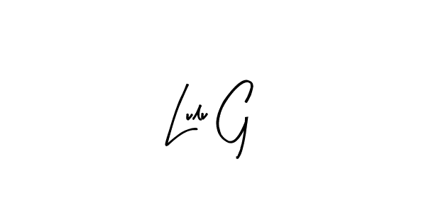 Design your own signature with our free online signature maker. With this signature software, you can create a handwritten (Arty Signature) signature for name Lulu G. Lulu G signature style 8 images and pictures png