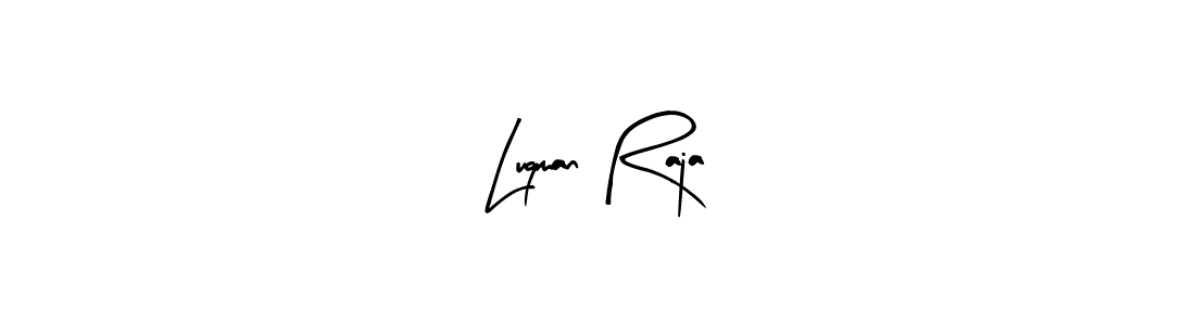 Arty Signature is a professional signature style that is perfect for those who want to add a touch of class to their signature. It is also a great choice for those who want to make their signature more unique. Get Luqman Raja name to fancy signature for free. Luqman Raja signature style 8 images and pictures png