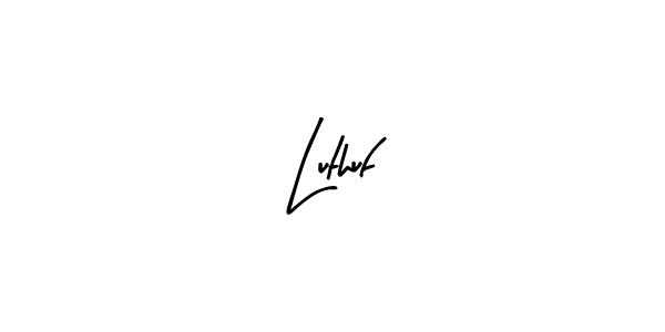 How to make Luthuf name signature. Use Arty Signature style for creating short signs online. This is the latest handwritten sign. Luthuf signature style 8 images and pictures png
