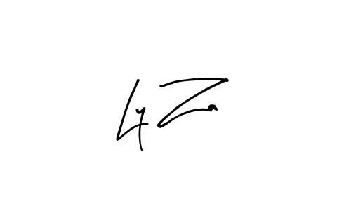 How to make Ly Za signature? Arty Signature is a professional autograph style. Create handwritten signature for Ly Za name. Ly Za signature style 8 images and pictures png